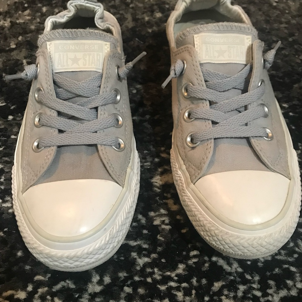 Gray Converse Chuck Taylor All Star Shoreline Slip-on Sneakers - Women’s Size 8
